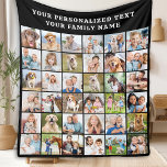 Simple Photo Collage Personalized 36 Picture Black Fleece Blanket<br><div class="desc">Cozy Memories Photo Collage Blanket Wrap yourself in warmth and cherished memories with our Cozy Memories Photo Collage Blanket. This beautifully crafted blanket is designed to showcase 36 of your favourite photos, making it the perfect personalized keepsake for any occasion. Key Features Modern and Simple Design: Our blanket features a...</div>