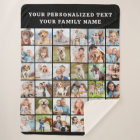 Simple Photo Collage Personalized 36 Picture Black