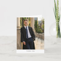 Simple Photo College Graduation Male Folded Modern