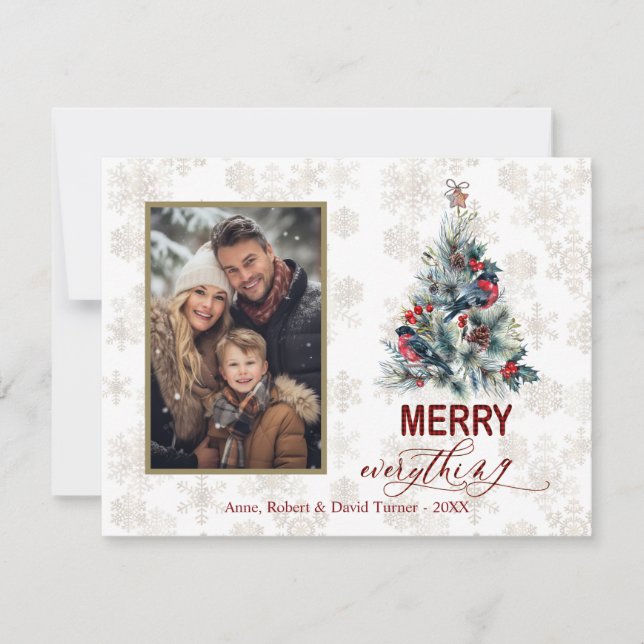 Simple Photo Famille Joyeux Tout Joyeux Carte Vaca (Devant)