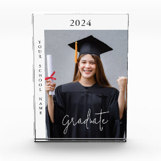 Simple Photo Graduation Gift Photo Block