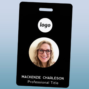 Simple Photo ID Business Nametag Badge