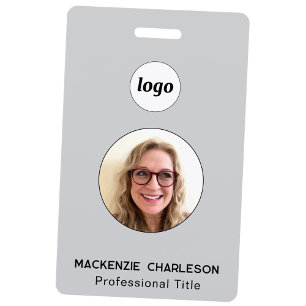 Simple Photo ID Business Nametag  Badge