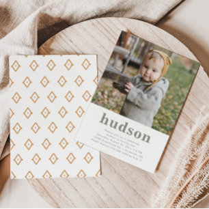 Simple Photo Invitation Anniversaire   Minimaliste