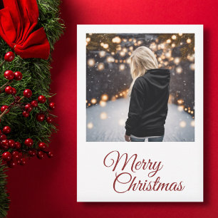 Simple Photo Merry Christmas Holiday Card