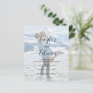 Simple Photo Modern Budget Wedding Save The Date