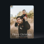 Simple Photo Modern Christmas Holiday Card<br><div class="desc">Modern Christmas card featuring a simple design with "Merry Christmas" in a fun serif font over your favourite photo.</div>