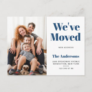 Simple Photo New Address Moving Announcement Postcard