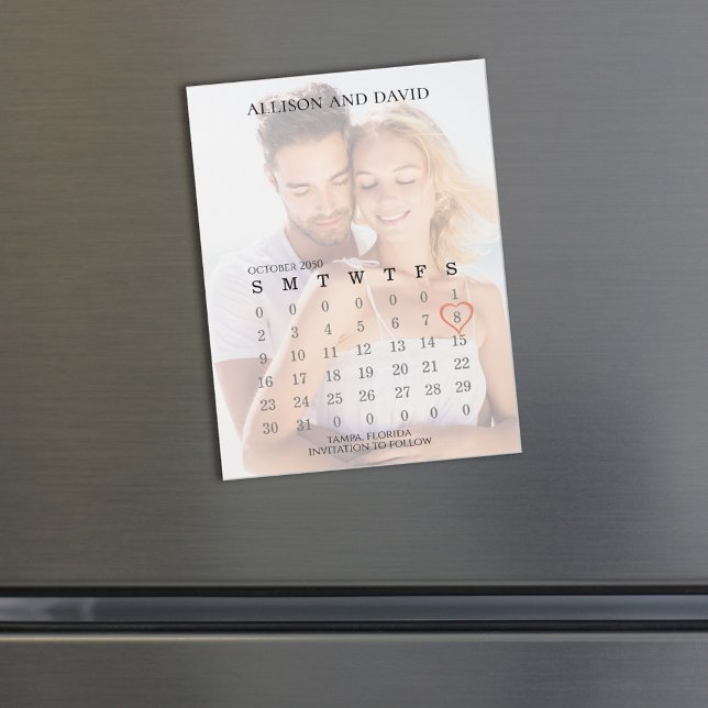 Simple Photo Overlay Calendar 6 Row Magnetic (Creator Uploaded)