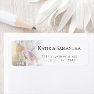 Simple Photo Overlay Nom de retour Mariage d'adres