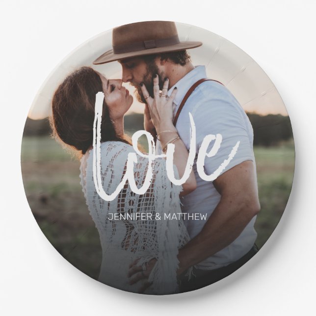 Simple Photo Paper Plate (Front)
