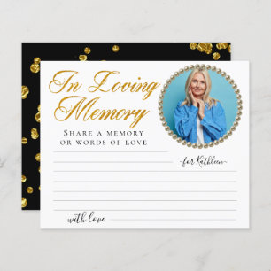 Simple photo Partager une carte mémoire funéraire