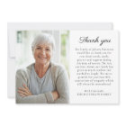 Simple Photo Personalized Message Funeral