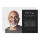 Simple Photo Personalized Message Funeral 