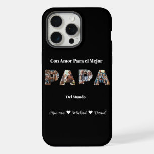 Simple Photo Script Best Dad Ever Spanish iPhone 15 Pro Max Case