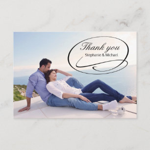 Simple Photo Swashes - 3x5 Thank You Card