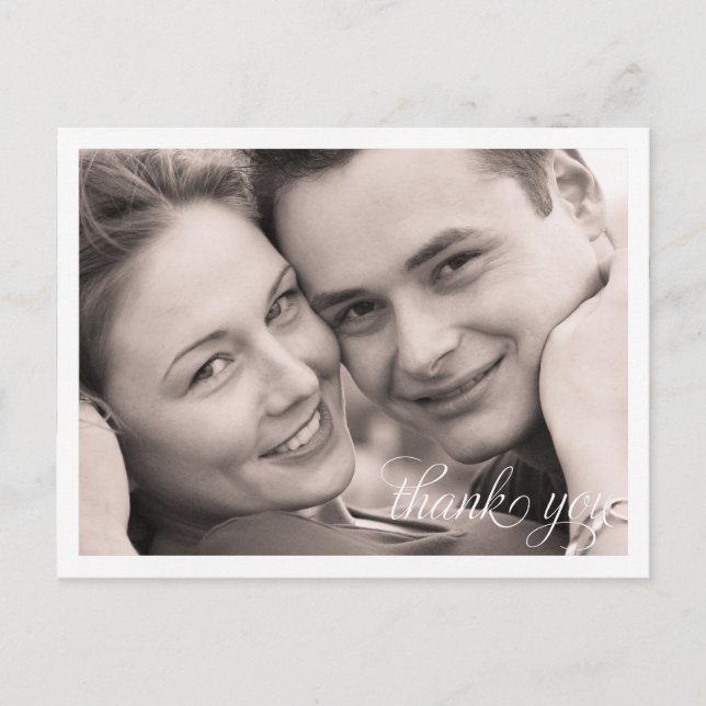 Simple Photo Thank You Postcard (Front)