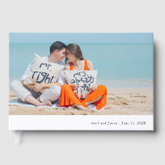 Simple Photo Theme Wedding Guest Book