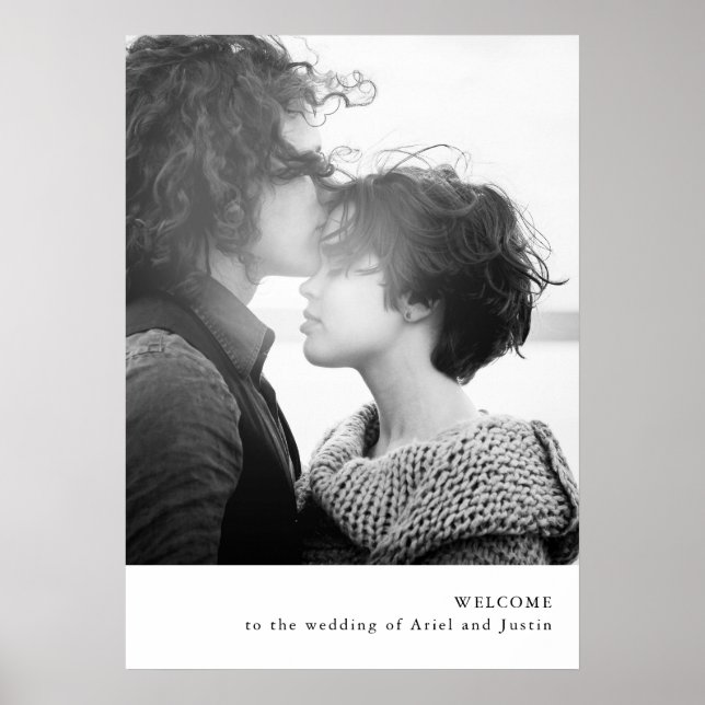 Simple Photo Theme Welcome Poster (Front)