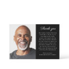 Simple photo Votre message Carte de remerciements