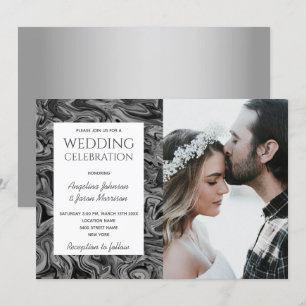 Simple Photo Wedding Invitation