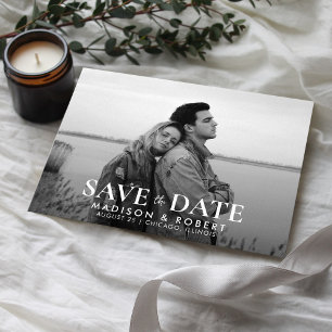 Simple Photo Wedding Save The Date