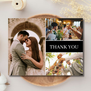 Simple Photo Wedding Thank You Postcard