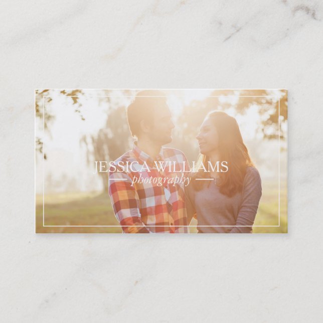 Simple Photography Business Cards (Front)