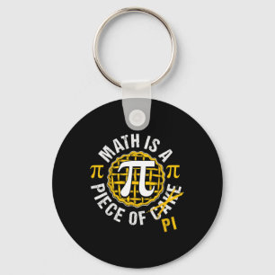 Simple Pi Symbol Shirt National Pi Day Gift Keychain