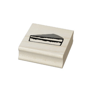 Simple Piece of Cake Rubber Stamp