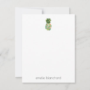 Simple Pineapple Island Fantasy Personalized Card