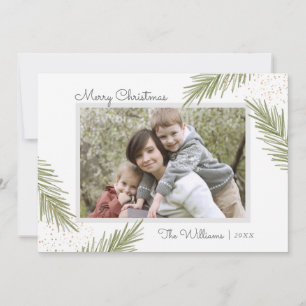 Simple Pines, Christmas Photo Card