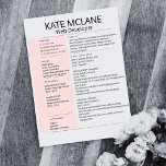 Simple Pink Aesthetic Creative Resume Template Letterhead<br><div class="desc">Introducing our Simple Pink Aesthetic Creative Resume Template Letterhead – a perfect blend of minimalism and bold design! This template features clean lines and a modern pink colour scheme with striking block colours, making it an ideal choice for creative professionals who want to make a memorable impression. The straightforward layout...</div>