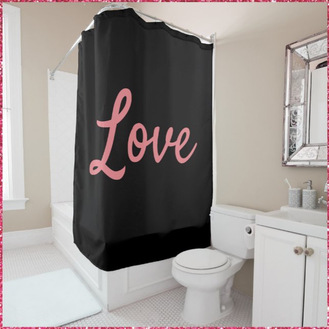 Simple Pink and Black Love (Bookmark my store! https://www.zazzle.com/store/capricepetit)
