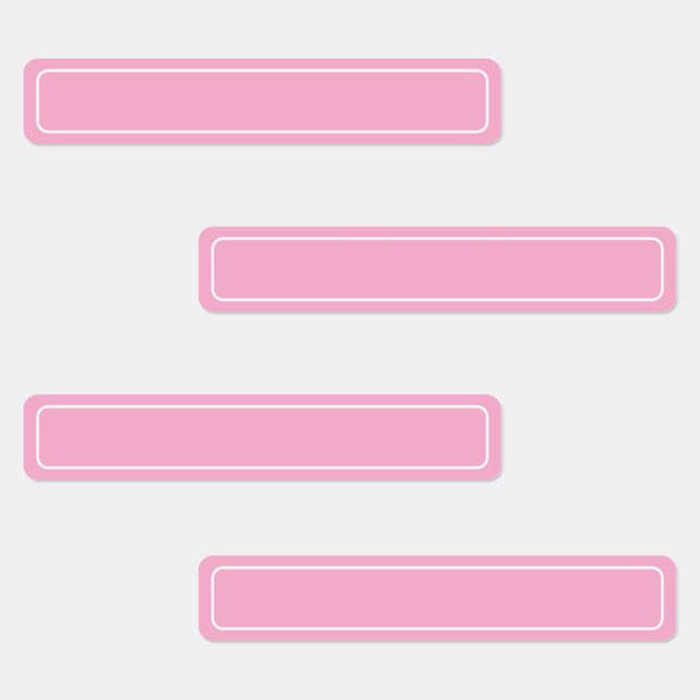 Simple Pink and White Blank Border Template (Group)