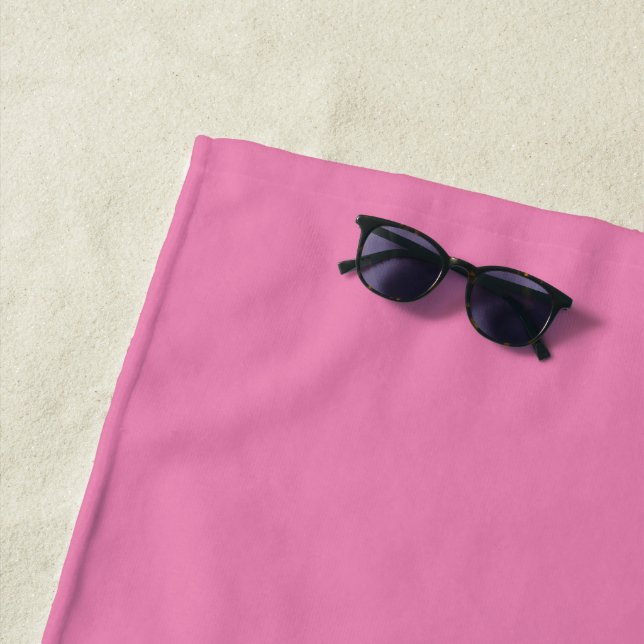 Simple Pink Authority®, Beach Towel (In Situ)