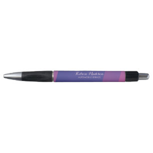 Simple pink blue diagonal lines pen