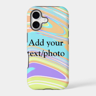 Simple pink blue orange yellow abstract add name t