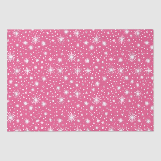 Simple Pink Christmas  Tissue Paper (Front)