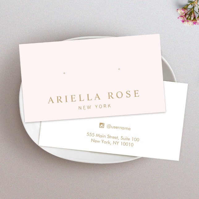 Simple Pink Earring Jewellery Display Card (Creator Uploaded)