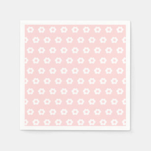 Simple Pink Girly Pretty Floral Pattern Napkin