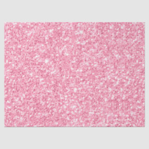 Simple Pink Glitter Texture Print Tissue Paper