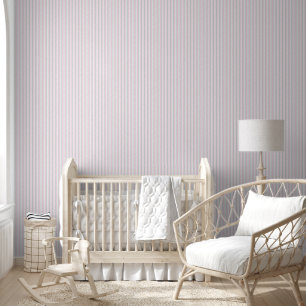 Simple Pink Grey   White Pinstripe Striped Pattern Wallpaper