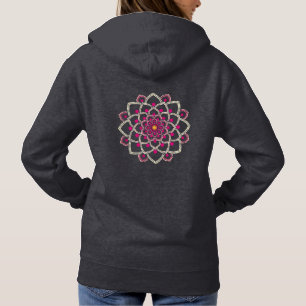 Simple Pink Mandala Hoodie