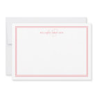 Simple Pink Minimalist Monogram Two Border