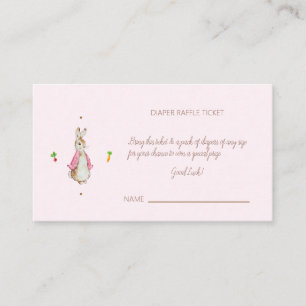 Simple Pink Peter the Rabbit Enclosure Card
