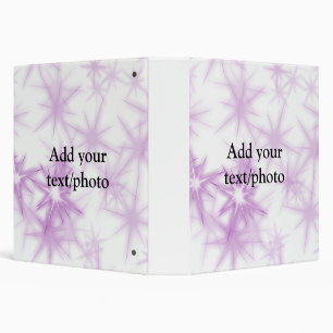 Simple pink purple glitter sparkle add name text t binder