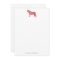 Simple Pink Tiger Art Personalized Stationery