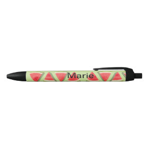 Simple pink watermelon add name minimal custom th black ink pen