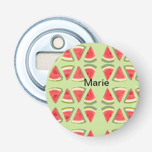 Simple pink watermelon add name minimal custom  th bottle opener